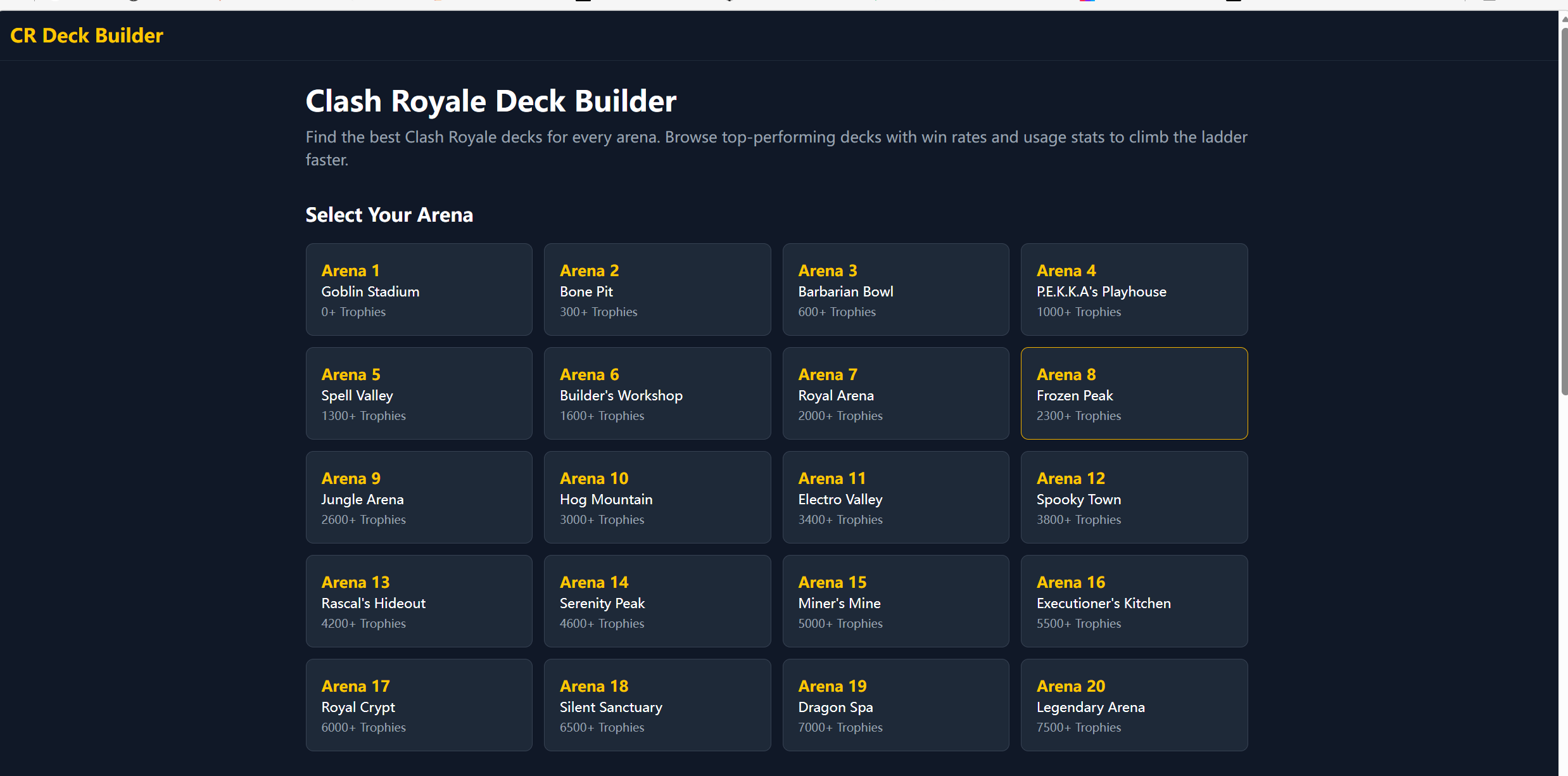 CR Deck Builder