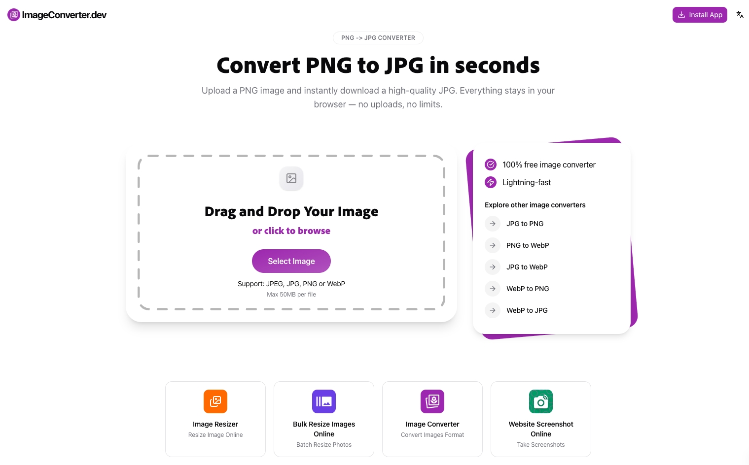 Online Image Converter preview