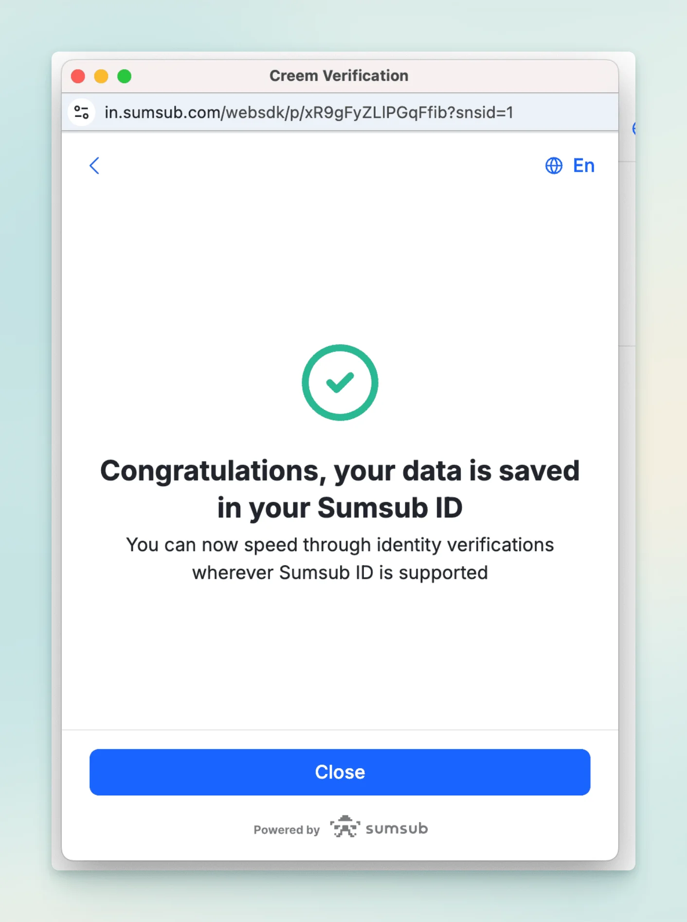 personal information