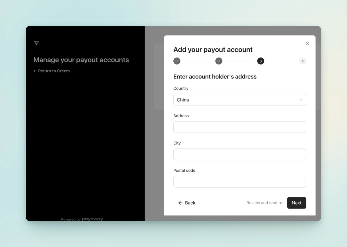 payout details
