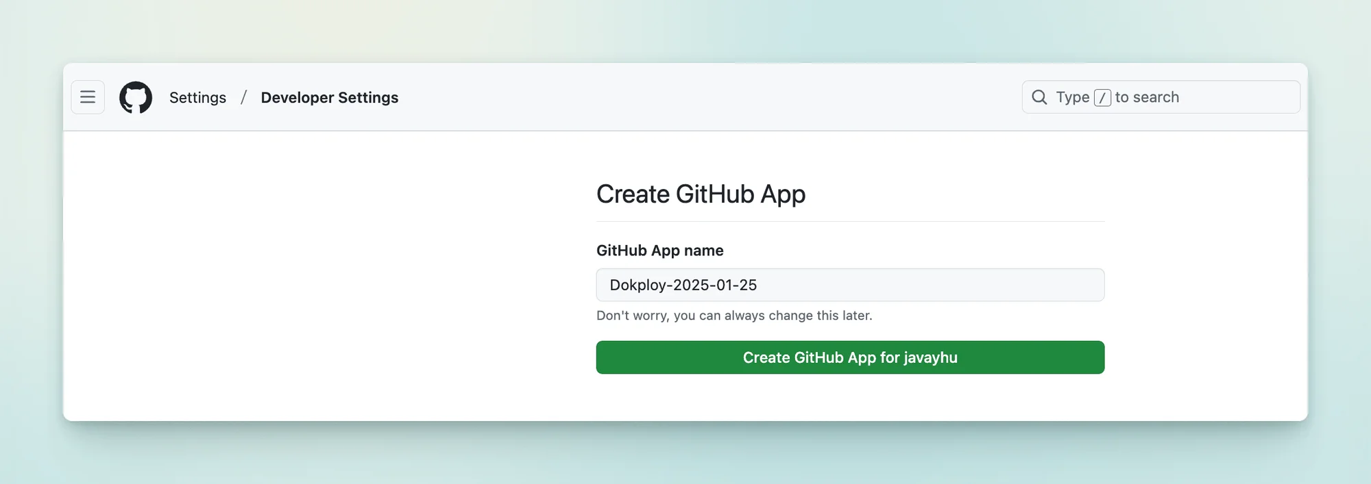 create github app