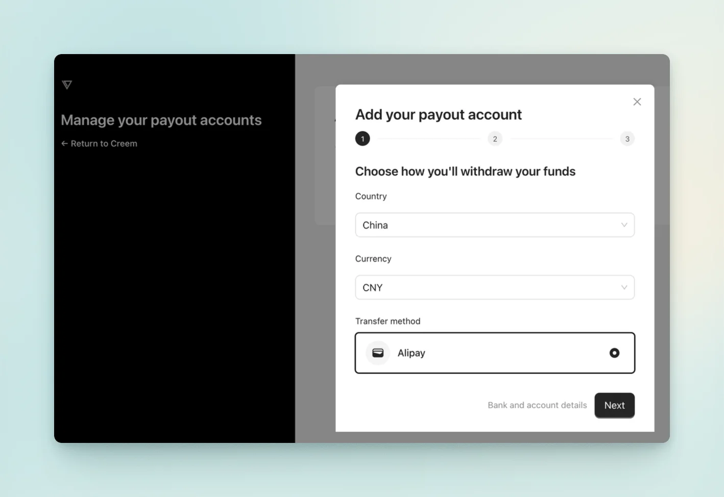 payout details