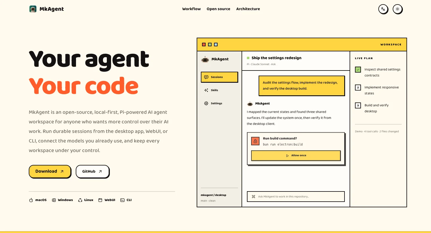 MkAgent preview