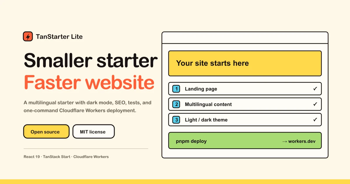 TanStarter Lite preview